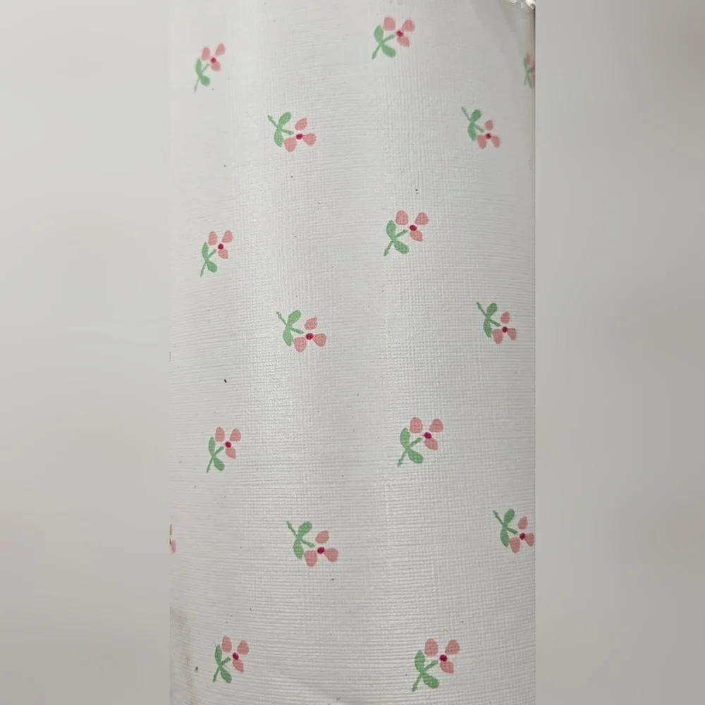 WALLCOVERINGS By Collins & Aikman Pre-pasted vinyl wallpaper Pink Floral Vintage